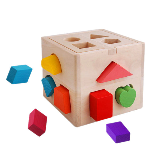 Wooden Wonder Shape Cube – Early Learning for Little Ones