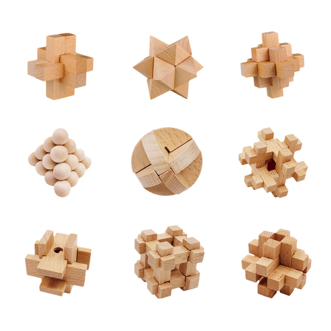 Mind-Bending Puzzle Set – Wire or Wooden IQ Games