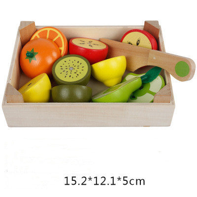 Little Chef’s Wooden Veggie Cutting Set – Safe & Fun Practice