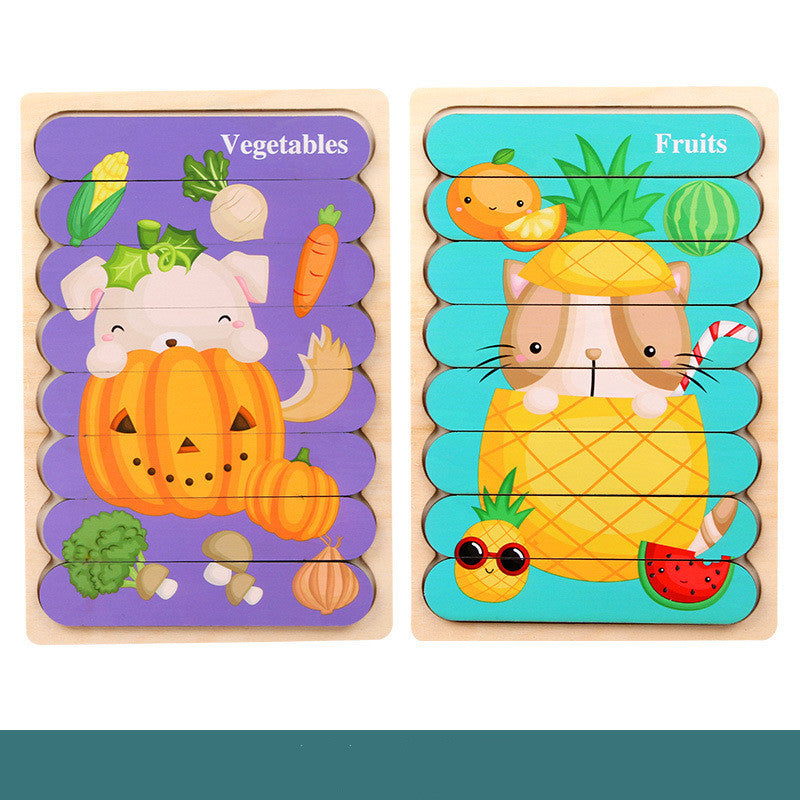 Wooden Picture Puzzles – Explore with Planes, Dinosaurs, and More!